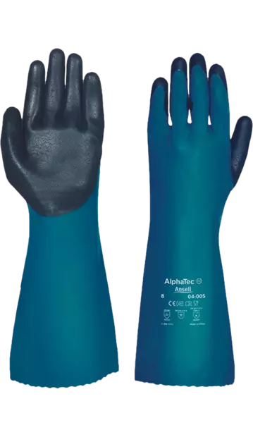 Kemikaalikäsine Ansell AlphaTec 04-005 PVC; nitriili - Kemikaalikäsineet - 0110022599080P - 1