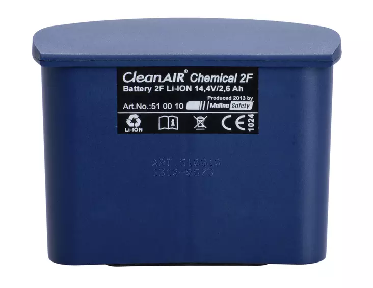 Vara-akku 2F CleanAir Chemical 2,6Ah - Moottoroitujen suojainten tarvikkeet - 69510010 - 1