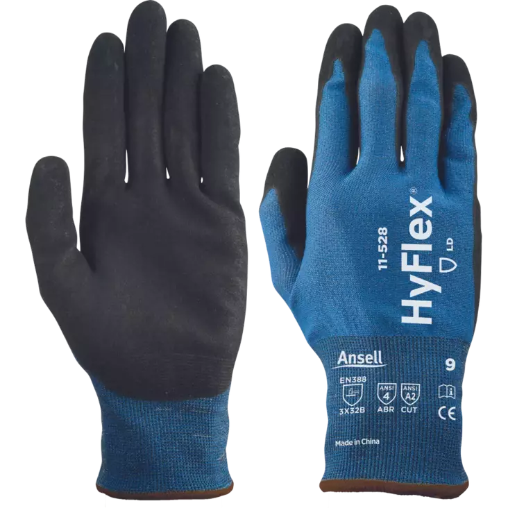 Viiltosuojakäsine Ansell 11-528 HyFlex nitriili luokka B - Viiltosuojakäsineet ja -hihat - 0113011699060P - 1