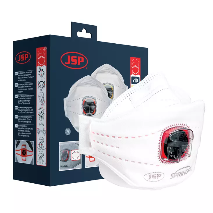 Hengityssuojain JSP 435ML FFP3 venttiilillä - FFP2 hengityssuojaimet - BGA182-206-000 - 1