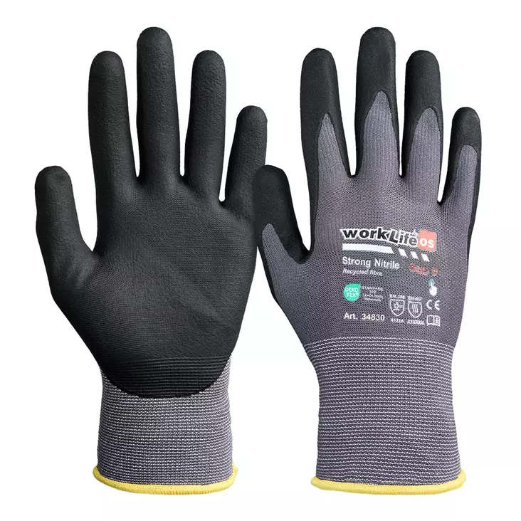 OS Strong Nitrile koko 9 - Pinnoitetut käsineet - 34830090 - 1