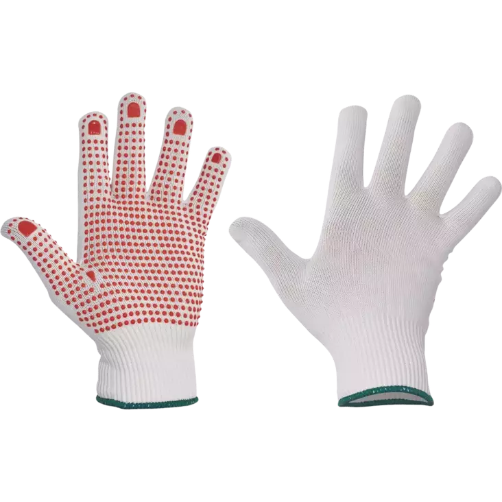 Työkäsine Cerva Gannet PVC dots nailon - Puuvillakäsineet - 0106000760070P - 1