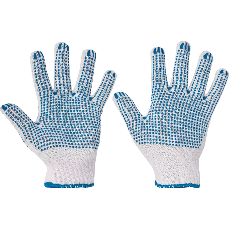 Työkäsine Cerva Quail TC PVC dots puuvilla - Puuvillakäsineet - 0106000499080P - 1