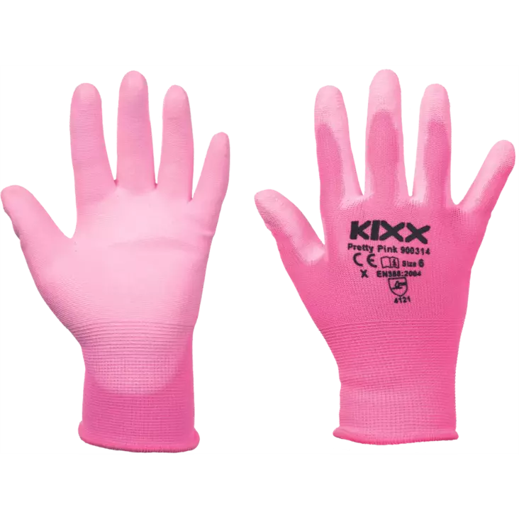 Työkäsine KIXX Pretty Pink PU - Pinnoitetut käsineet - 0108010725060P - 1