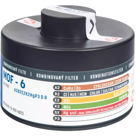 Yhdistelmäsuodatin CERVA MOF-6 A2B2E2K2HgP3 - Suodattimet - 0704018999999 - 1