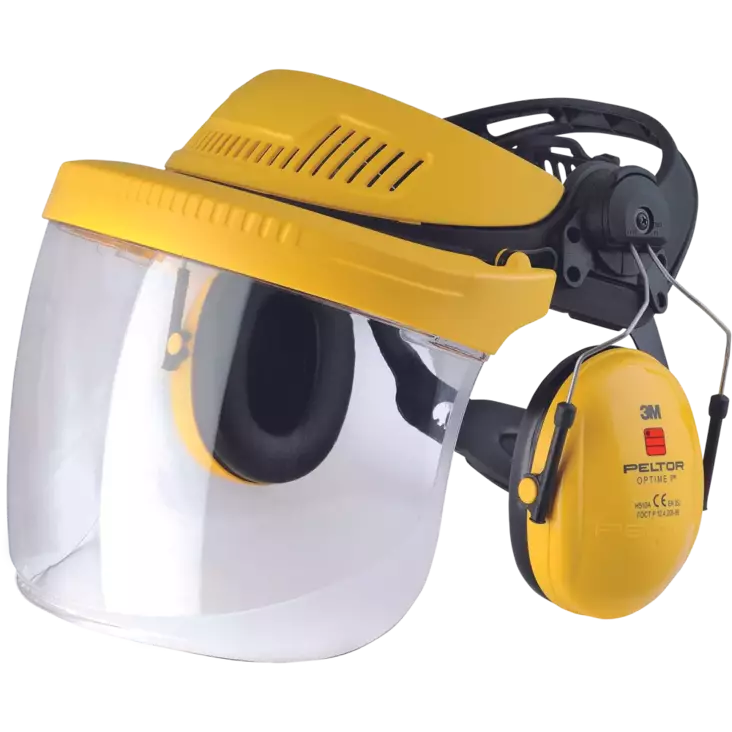 Suojavisiiri 3M PC G500V5FH510-GU kuulosuojaimilla - Passiiviset kuulonsuojaimet - 0402009899999 - 1