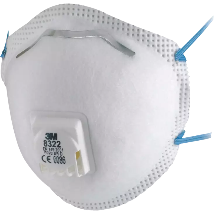 Hengityssuojain 3M 8322 FFP2 venttiilillä - FFP2 hengityssuojaimet - 0701007699999 - 1