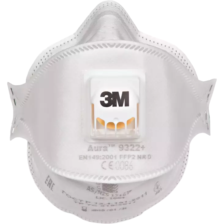 Hengityssuojain 3M 9322 FFP2 venttiilillä - FFP2 hengityssuojaimet - 0701001199999 - 1