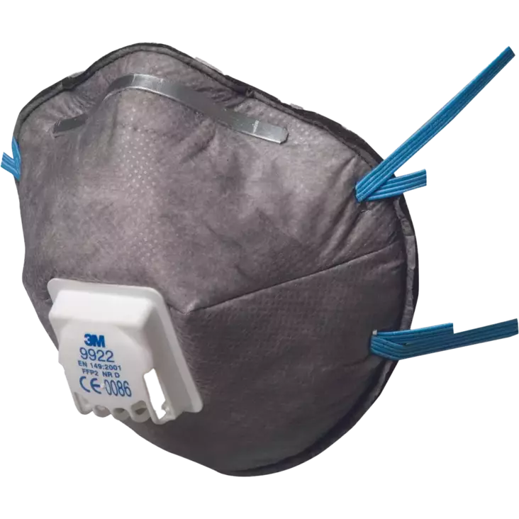Hengityssuojain 3M 9922 FFP2 venttiilillä - FFP2 hengityssuojaimet - 0701015199999 - 1