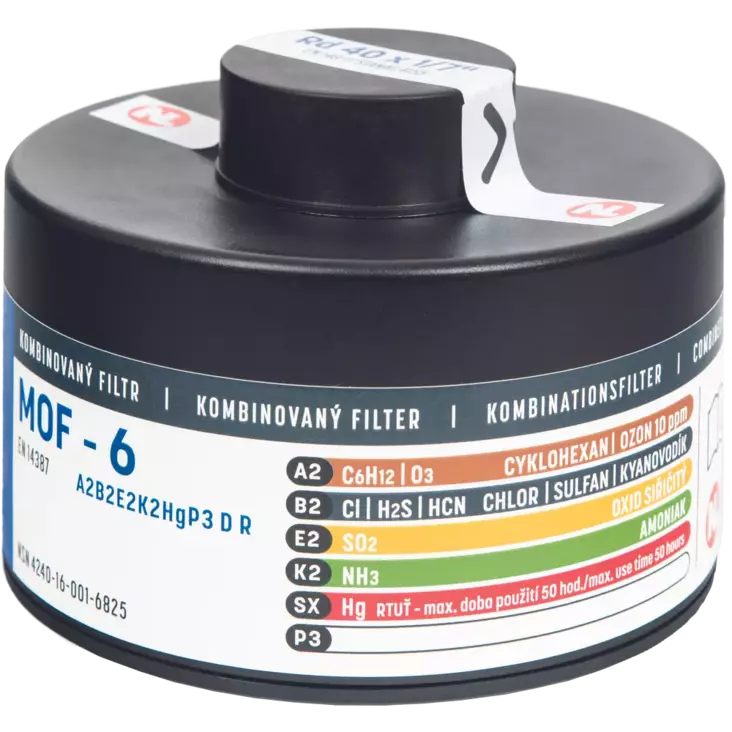 Yhdistelmäsuodatin CERVA MOF-6 A2B2E2K2HgP3 - Suodattimet - 0704018999999 - 1