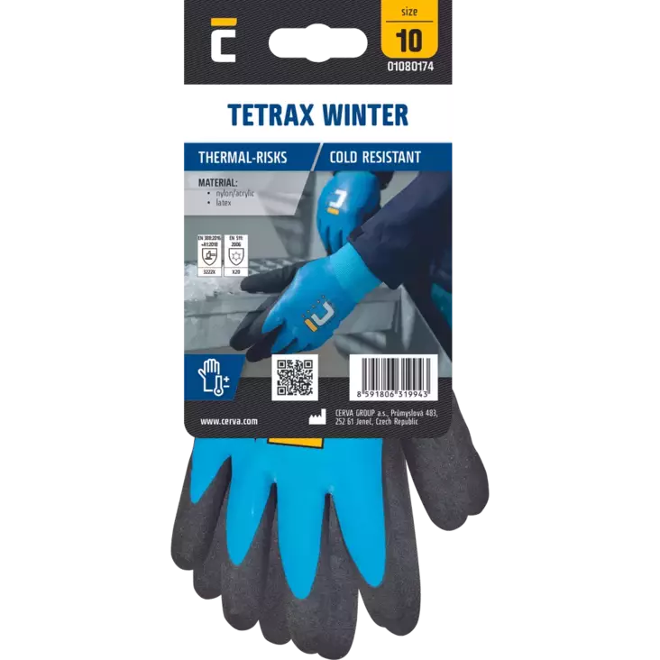 Talvityökäsine Cerva Tetrax Winter lateksi - Pinnoitetut käsineet - 0108017443080BNP - 1